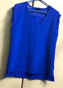 Blue Sheer Top