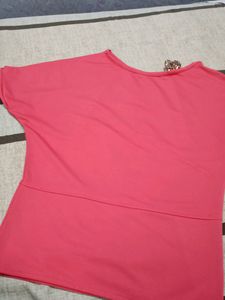 Zara Coral Top