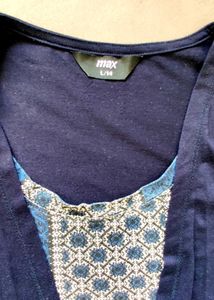 Max Blue Shrug attached Top