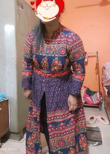 Floral Print Ethnic Maxi Dress