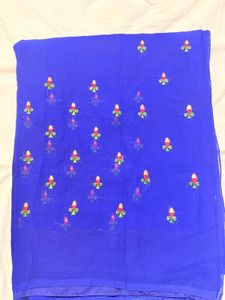 Blue colour sari