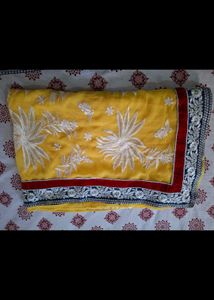 Elegant Embroidered Saree