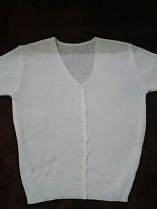 white acrylic blend shirt