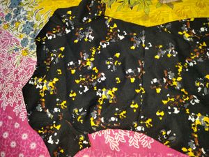 Floral Print Dress korean imported slimfit