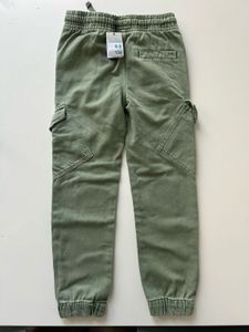 Kids Olive Cargo Pants