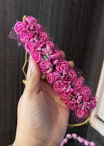 Fabric &amp; Paper Flower Jewellery Set