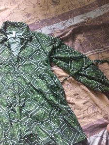 Cute Half Kurta Olive