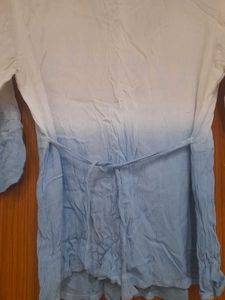 Dual tone Peplum kurti