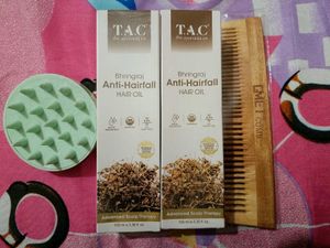 Pack Of 4, Anti Hair Fall Oil, Neem Comb