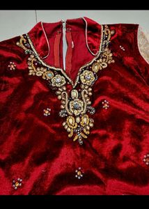 Velvet Kurta For Girls