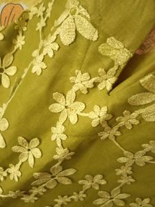 Kashmiri olive short kurti