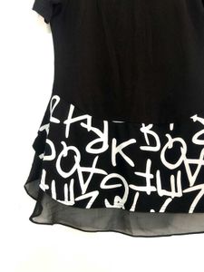 Black &amp; White Print Top