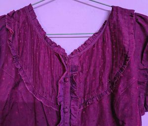 Y2k Purple Top