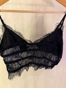 Black Bralette Super Hot Top Brand New Without Tag