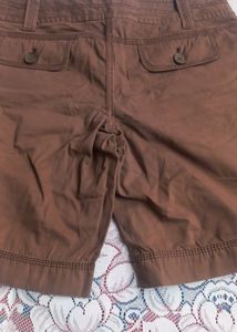 Short Jeans Brown Color