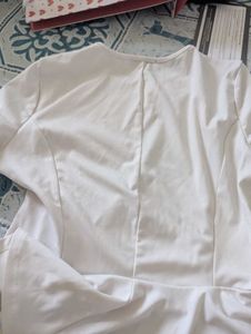 White Peplum top