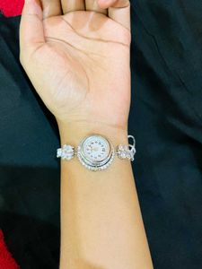 Elegant Silver Watch New With Tag