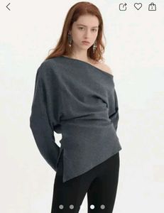 Off-Shoulder Gray Top
