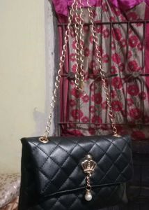 Black Travel Bag And Purse