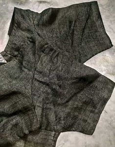 Black color Lenin Crape blouse