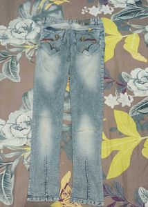 Stylish And Trendy Sky Blue Jeans