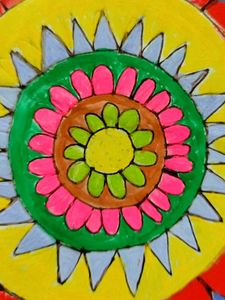 Handmade Colorful Mandala Wall Art