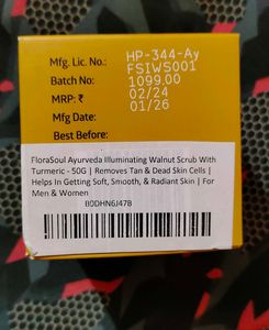 FLORASOUL Walnut Face Scrub