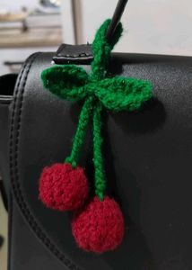 Cute Cherry and flower Bag Charm