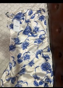 White Floral Bodycon Dress