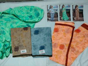 Brand  🆕 Premium Soft Georgette Saree
