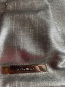 Ivanka Trump Metallic Grey Silver Chain Bag