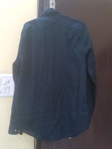 Navy Blue H&amp;M Cotton Shirt