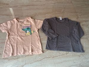 Grey Full sleeve H&M And  Wotnot Tshirt 12-18month