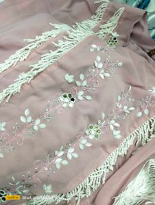 XXL size peach kaftan cord set