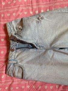 Ripped Wide Leg Jeans