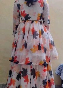 Leaf Print Kurta Set