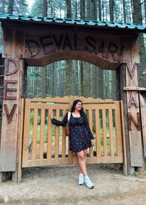 Cherry Print Wrap Dress