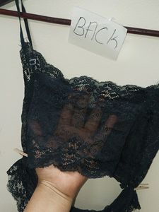 Black Net Bra And Panty