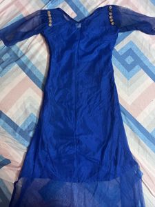 Blue Embellished Kurta🧿