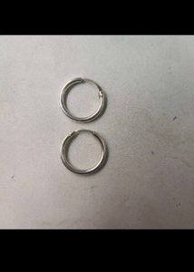 925 Pure Silver Hoop Earrings 1 pair