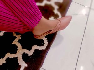 Khadims Textured Wedge Heel Mules