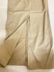 Valtta Khaki Straight Skirt