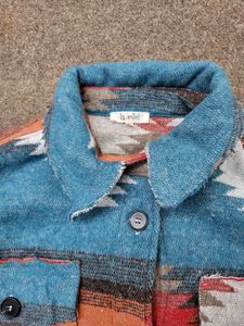 Patterned Cropped Jacket