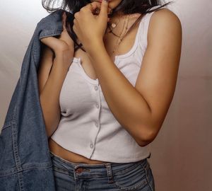 Cute Button-Front Tank Top