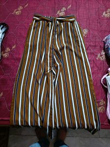 Striped Wide Leg Trousers