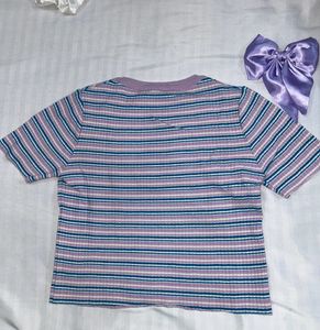 Lavender Ribbed Top
