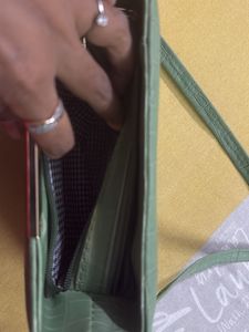 Mint Green Croc Embossed Bag