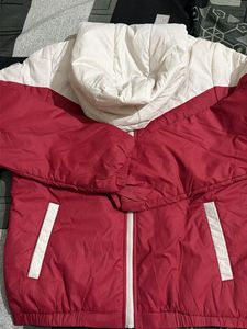 Red & White Puffer Jacket