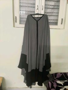Gray Abaya In Free Size