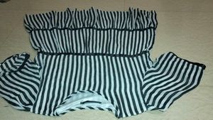Striped Ruffle Top